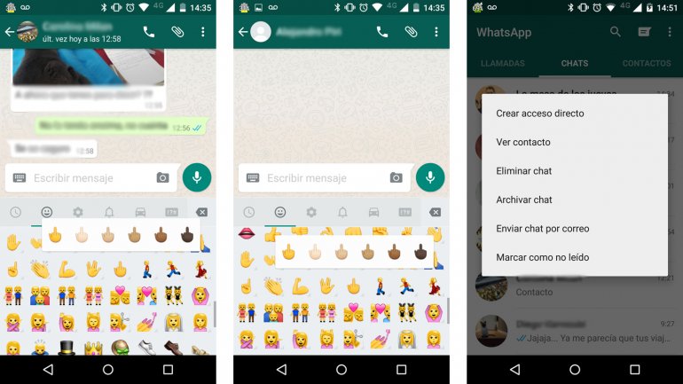 El Emoji del Dedo Medio llega a Whatsapp